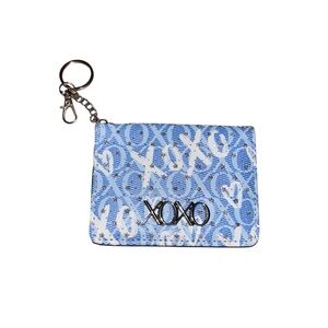 XOXO Stylish Blue and White Card Holder